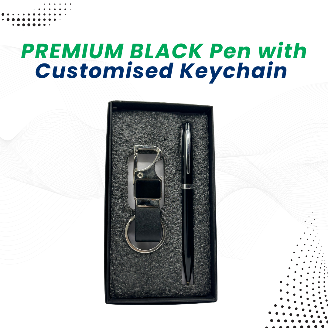 BLACK BOLT PEN & HOOK KEYCHAIN